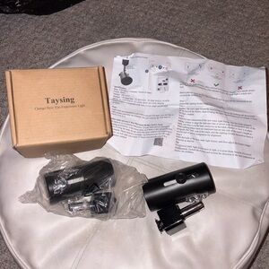 Taysing J System e26 Line Voltage Track Lighting Heads Fixture (2 Pack-No Bulbs)